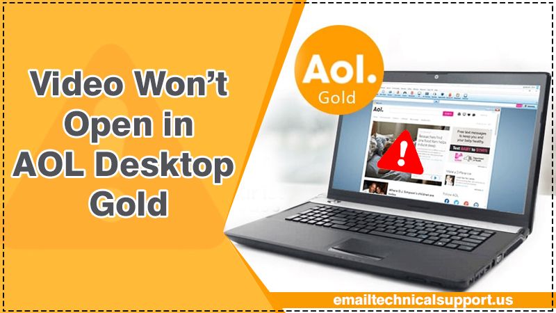 Fix Video Won’t Open in AOL Desktop Gold | Quick Solution