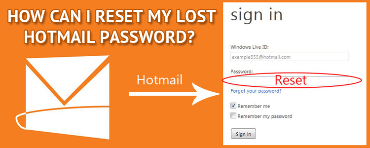 Reset Hotmail Password 