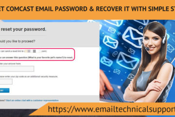 Reset Comcast Email Password