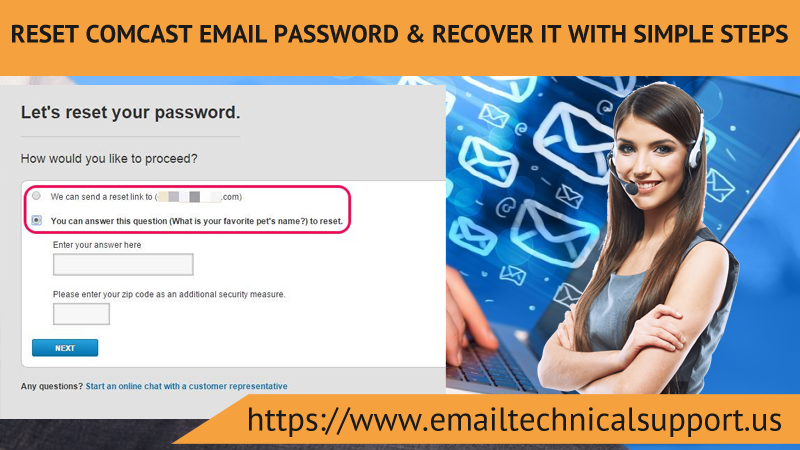 Reset Comcast Email Password & Recover It With Simple Steps