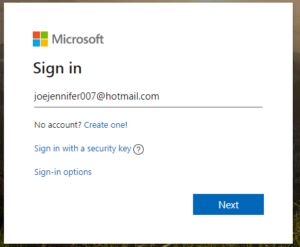 hotmail login my account