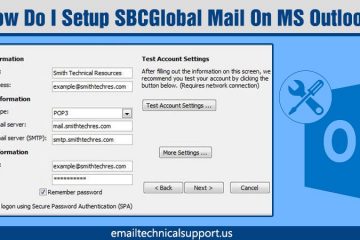 setup SBCGlobal mail on MS Outlook