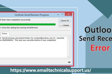 Outlook-send-receive-error