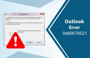 Outlook-Error-0x80070021