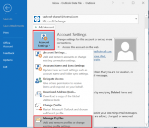 new Outlook profile