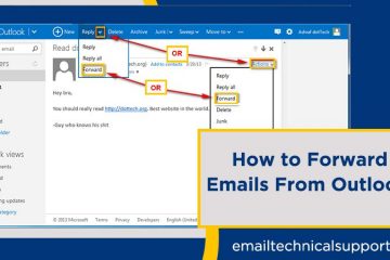 How to forward emails from Outlook?