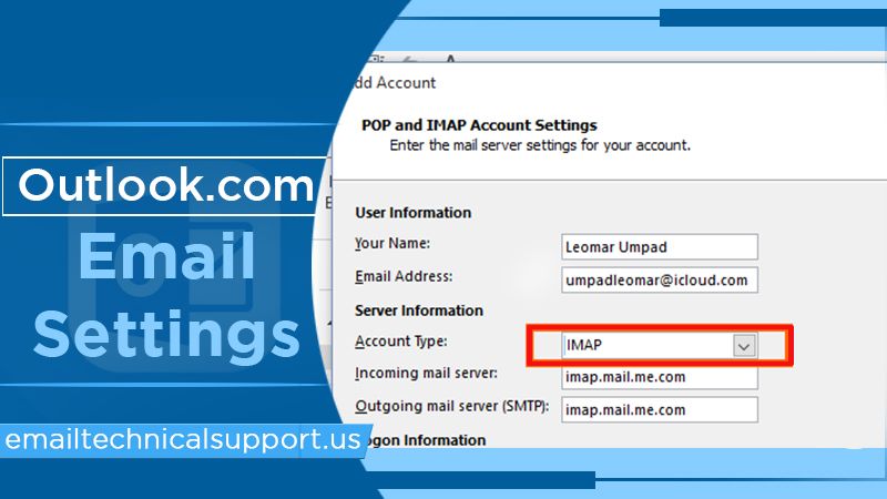 How to configure Outlook.com email settings?