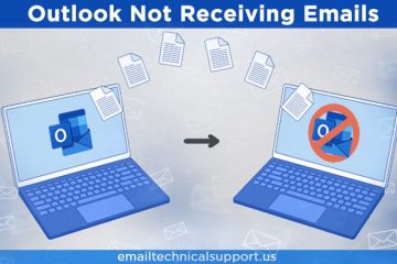 Outlook not receiving emails
