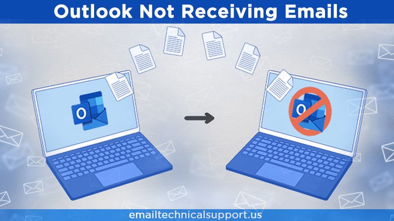 Outlook not receiving emails