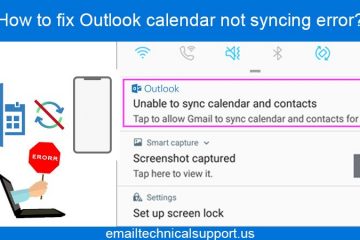 How to fix Outlook calendar not syncing error?