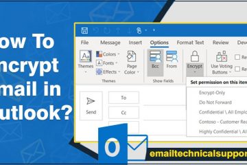 How to encrypt email in Outlook
