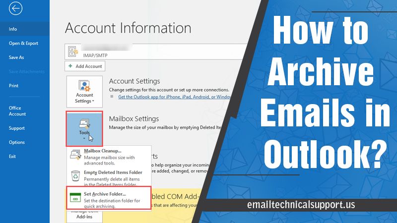 How To Archive Emails In Outlook & Declutter It?