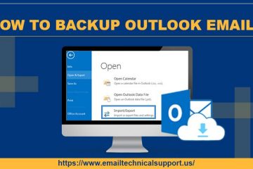 How to backup Outlook email