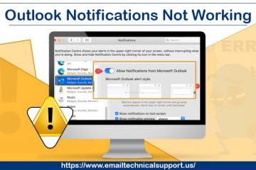 Outlook notifications not working