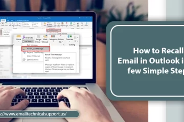How to Recall an Email in Outlook