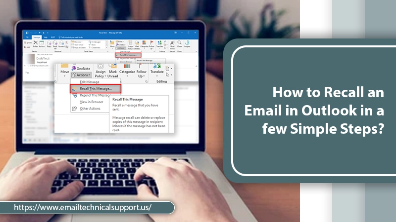 How to Recall an Email in Outlook