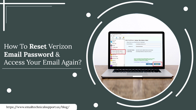 Reset Verizon Email Password