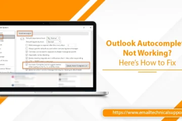 Outlook Autocomplete Not Working