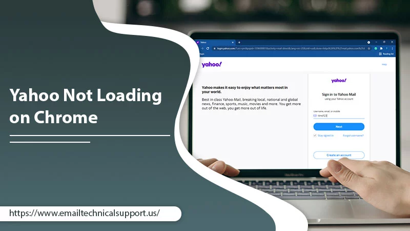 yahoo not loading on chrome