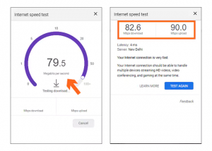 Check The Internet Connection Speed